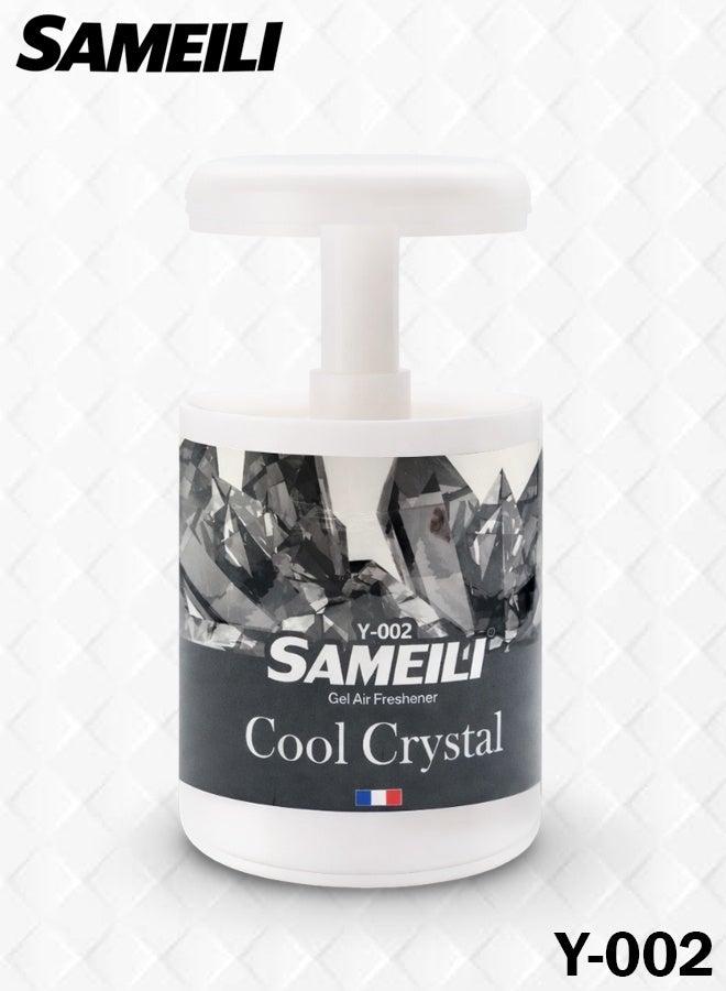 ساميلي معطر جو جل كريستالي منعش Y-002 للسيارة، حامل أكواب لوحة القيادة، المنزل، المكتب، غرفة النوم. عطر جل صلب، شدة قابلة للتعديل، تحكم طويل الأمد في الروائح، مناسب للمركبات، غرف المعيشة، أماكن العمل، والمناطق العامة. آلية سحب، غير قابل للانسكاب، للاستخدام الداخلي. - Image 1